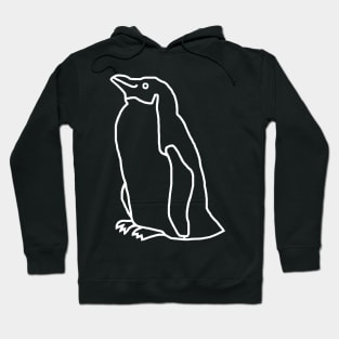 Ghost Penguin Minimal Style Hoodie